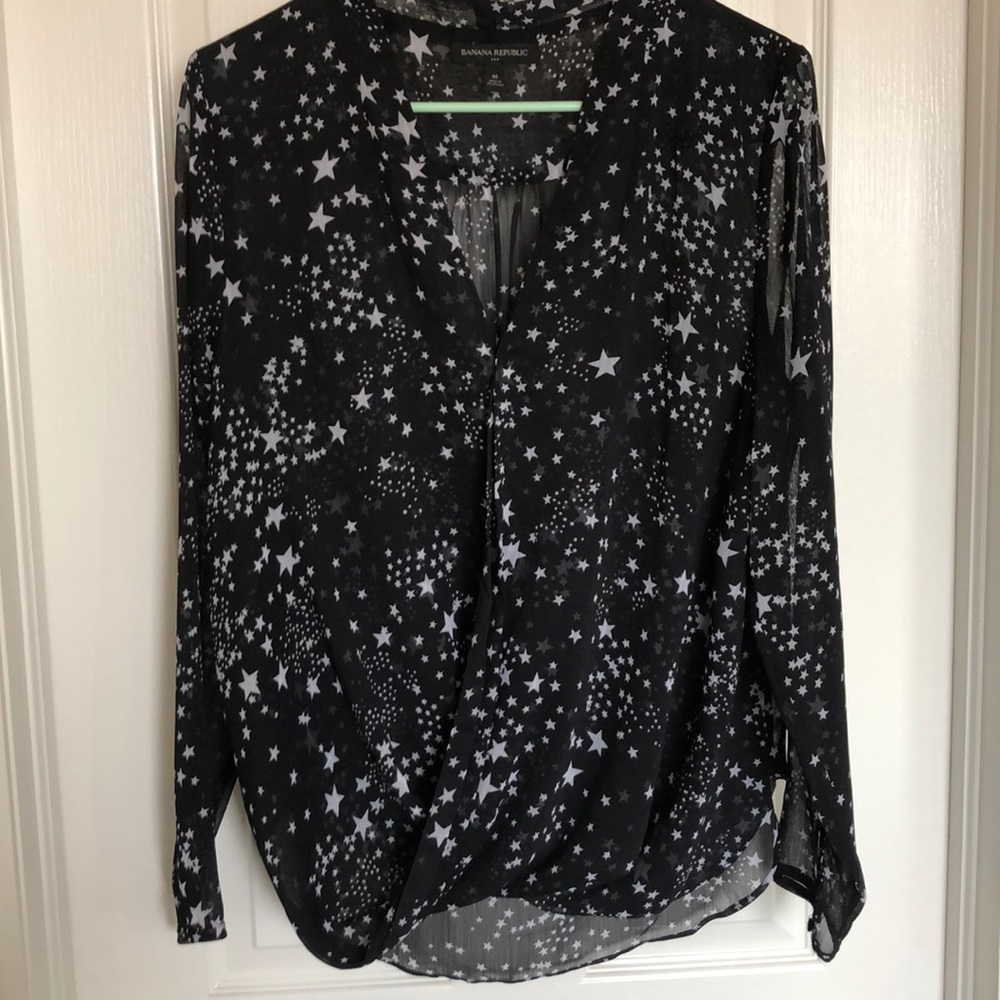 Banana republic blouse, sheer, like new